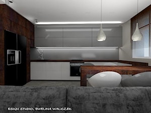 Mieszkanie 3-poziomowe - wersja 2 - Kuchnia, styl nowoczesny - zdjęcie od ESIGN