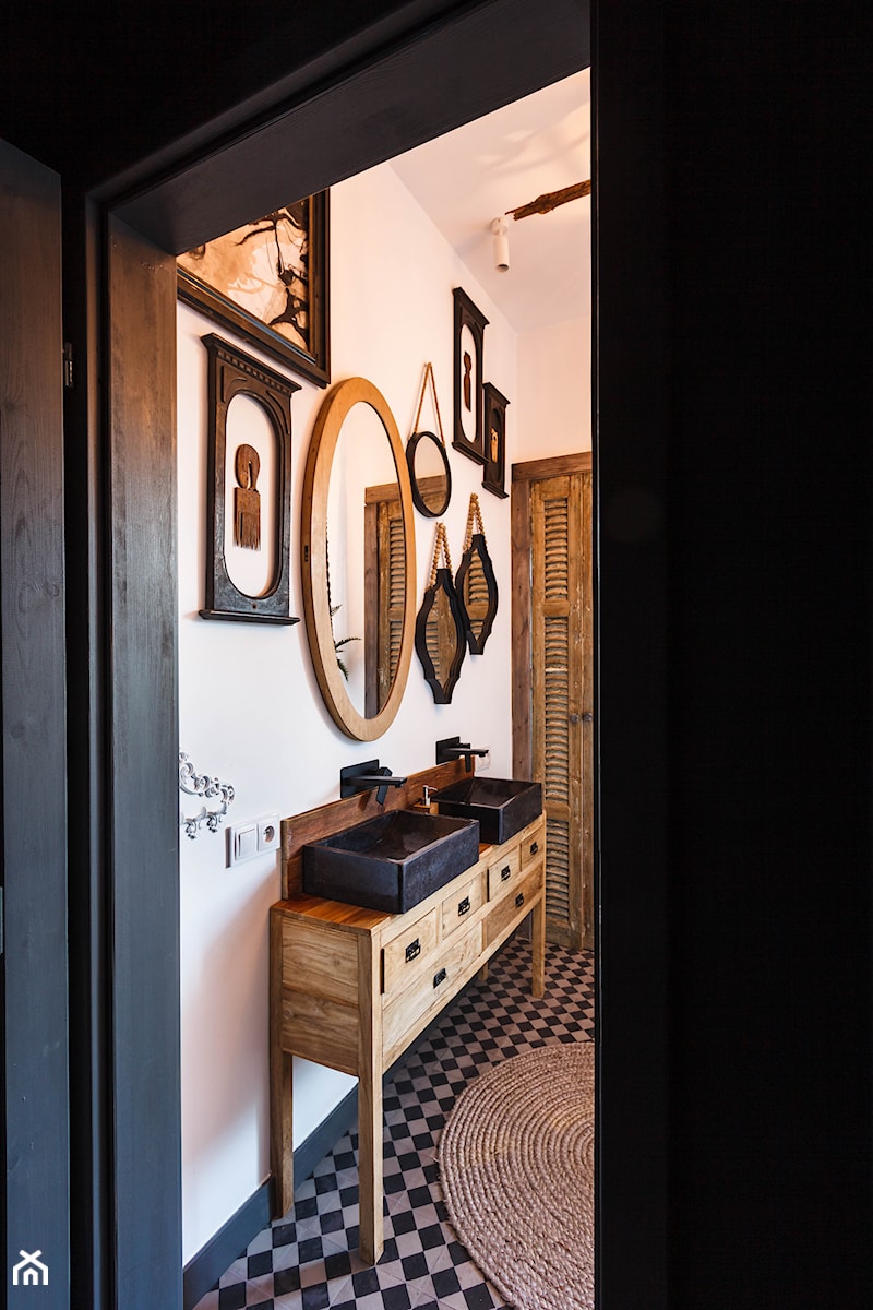 łazienka w stylu boho - zdjęcie od Agnieszka Koszutska 2kul interior design
