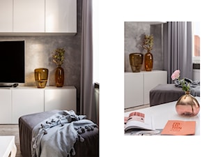 apartament rose gold | Międzychód - Salon, styl nowoczesny - zdjęcie od jaga_kraupe