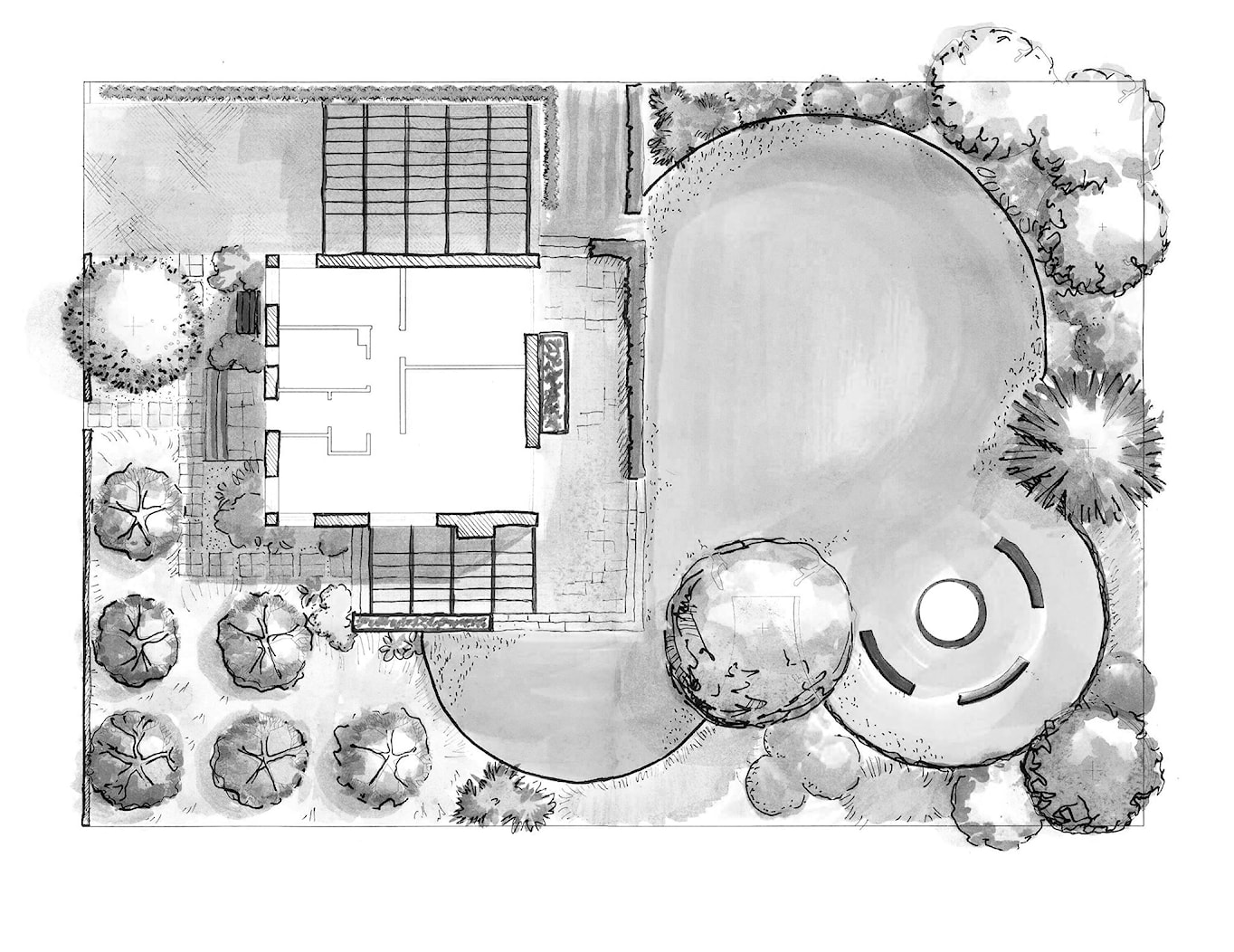 projekt ogrodu - zdjęcie od greenin studio architektury krajobrazu - Homebook