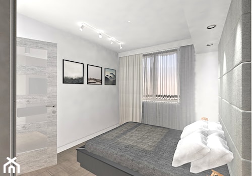 mała sypialnia - Sypialnia, styl nowoczesny - zdjęcie od MK STUDIO PROJEKTOWE
