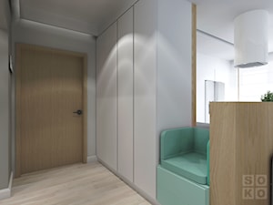 Mieszkanie na Kwiatowej II 1 - Mały szary hol / przedpokój, styl skandynawski - zdjęcie od Studio Soko