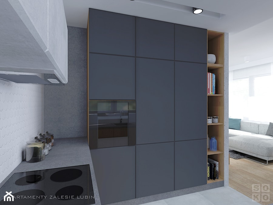 Apartament Zalesie - Kuchnia, styl nowoczesny - zdjęcie od Studio Soko