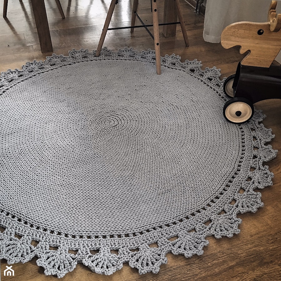 Dziergany ręcznie dywan KORONKA - zdjęcie od Knitting Factory Home Decor