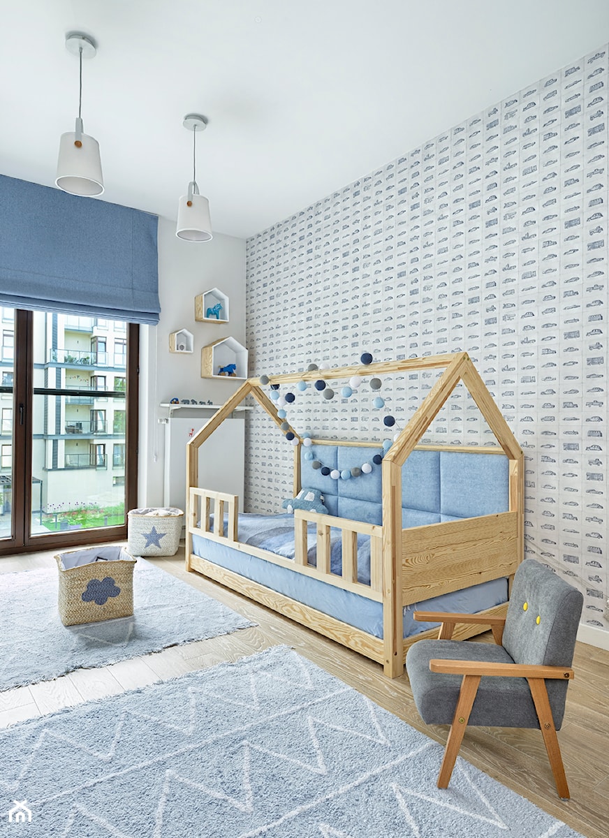 Ciepło w drewnie - Średni biały pokój dziecka dla dziecka dla chłopca - zdjęcie od KAPA studio projektowe