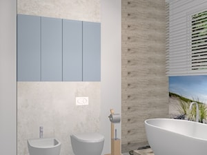 Łazienka z wolno stojącą wanną - zdjęcie od komplet-studio design