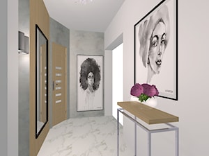 metamorfoza wnetrza domu jednorodzinnego - Hol / przedpokój, styl nowoczesny - zdjęcie od komplet-studio design
