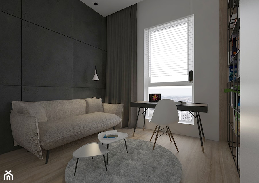 Soft loft w Gdańsku - Biuro, styl minimalistyczny - zdjęcie od MUKA MARCIN KUPTEL