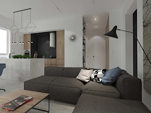 Soft loft w Gdańsku - Salon, styl minimalistyczny - zdjęcie od MUKA MARCIN KUPTEL