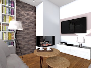 Projekt domu jednorodzinnego - Salon, styl skandynawski - zdjęcie od studio KULA design | Lublin