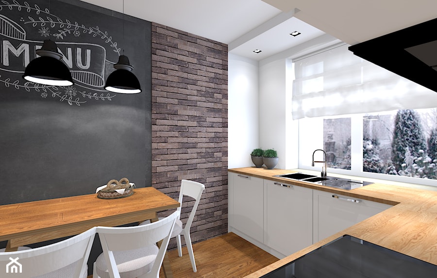 Projekt domu jednorodzinnego - Kuchnia, styl skandynawski - zdjęcie od studio KULA design | Lublin