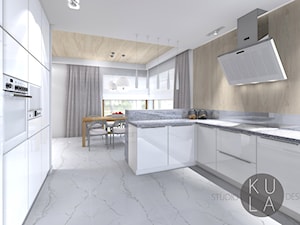 Projekt domu jednorodzinnego - Kuchnia, styl nowoczesny - zdjęcie od studio KULA design | Lublin