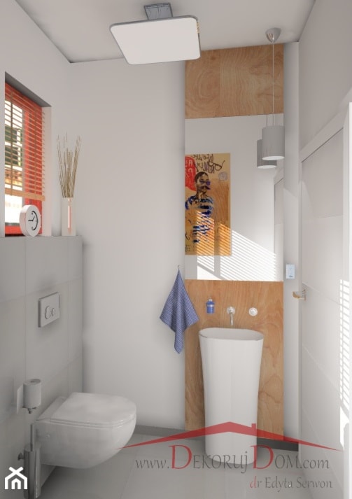 małe WC z obrazem - zdjęcie od www.DekorujDom.com - Homebook