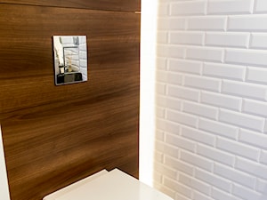 Minimalistycznie - Warszawa Ursynów - Mała łazienka, styl minimalistyczny - zdjęcie od TiM Grey Projektowanie Wnętrz