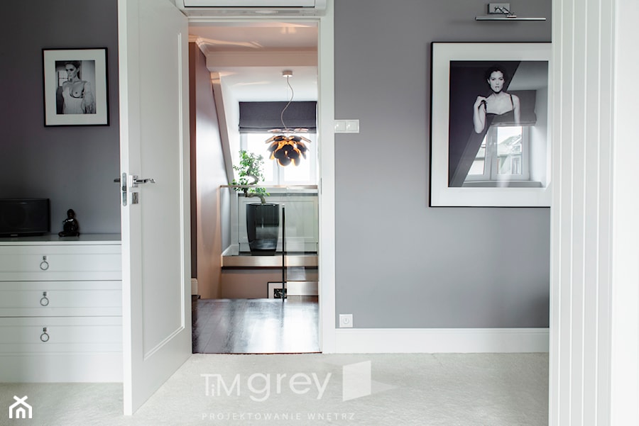 147m2 francuskiej ELEGANCJI - Sypialnia, styl glamour - zdjęcie od TiM Grey Projektowanie Wnętrz