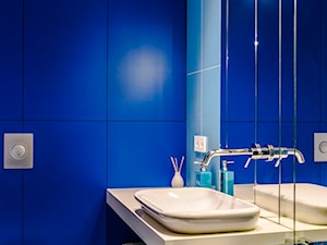 Eklektyczny Apartament w Warszawie - Mała łazienka, styl minimalistyczny - zdjęcie od TiM Grey Projektowanie Wnętrz