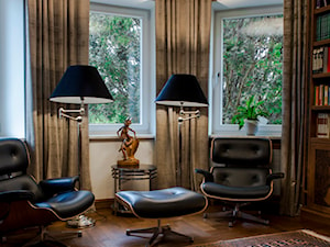 300m2 Klasycznej Elegancji - Średnie szare biuro, styl tradycyjny - zdjęcie od TiM Grey Projektowanie Wnętrz