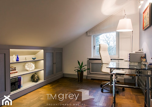300m2 Klasycznej Elegancji - Biuro, styl minimalistyczny - zdjęcie od TiM Grey Projektowanie Wnętrz