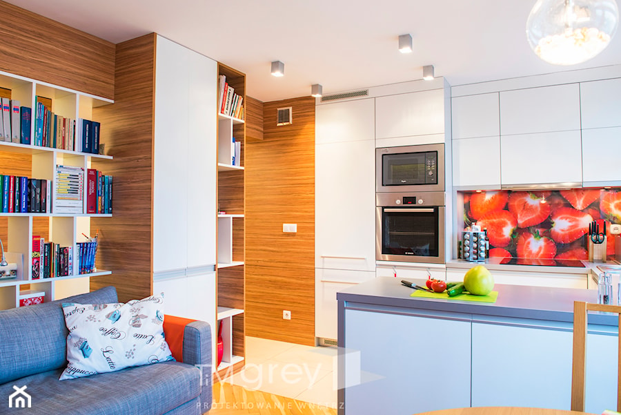 Mieszkanie na warszawskiej Woli - Kuchnia, styl nowoczesny - zdjęcie od TiM Grey Projektowanie Wnętrz
