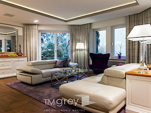 300m2 Klasycznej Elegancji - Salon, styl tradycyjny - zdjęcie od TiM Grey Projektowanie Wnętrz