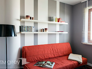 Minimalistycznie - Warszawa Ursynów - Biuro, styl minimalistyczny - zdjęcie od TiM Grey Projektowanie Wnętrz