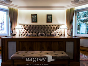 300m2 Klasycznej Elegancji - Duża szara sypialnia, styl tradycyjny - zdjęcie od TiM Grey Projektowanie Wnętrz