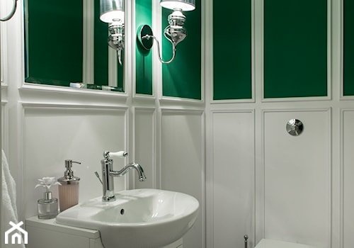 Klasyczne 230m2 - Mała łazienka, styl tradycyjny - zdjęcie od TiM Grey Projektowanie Wnętrz