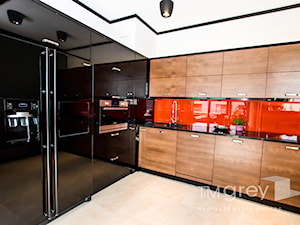 Apartament w warszawskim Wilanowie - Kuchnia, styl nowoczesny - zdjęcie od TiM Grey Projektowanie Wnętrz