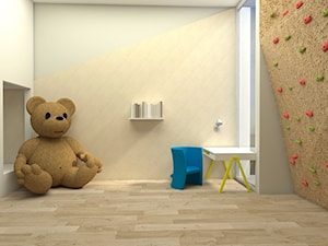 Pokój dziecięcy - Średni biały szary pokój dziecka dla dziecka dla chłopca dla dziewczynki, styl skandynawski - zdjęcie od pracowniakre5ek