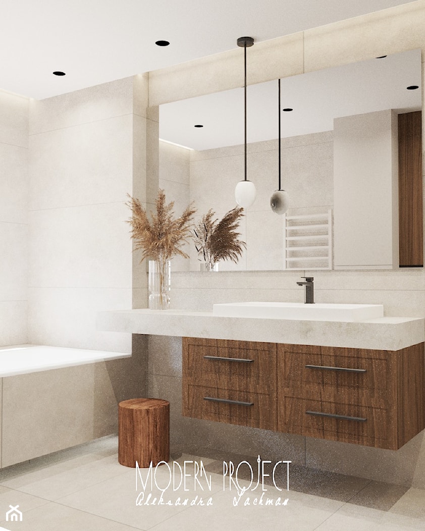 Duża łazienka - zdjęcie od Modern Project Aleksandra Lachman - Homebook