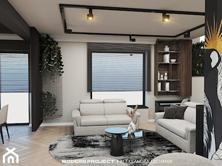 Aranżacje wnętrz - : Salon z dwoma sofami - Modern Project Aleksandra Lachman. Przeglądaj, dodawaj i zapisuj najlepsze zdjęcia, pomysły i inspiracje designerskie. W bazie mamy już prawie milion fotografii!