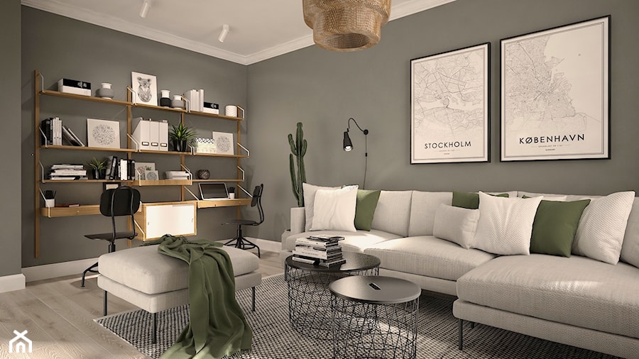 Mieszkanie w stylu skandynawskim - Salon, styl skandynawski - zdjęcie od MINIFORM - studio architektury wnętrz Aleksandra Patora