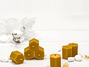 Heksagonalna Mini Świeczka - zdjęcie od Bee My Honey - świece w 100% z wosku pszczelego