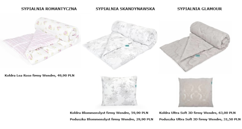 Kołdry w kwiaty Wendre - zdjęcie od Wendre - Smart about sleeping - Homebook