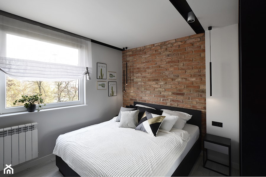 Sypialnia - przed i po - Średnia biała sypialnia, styl nowoczesny - zdjęcie od KOCHAN wnętrza