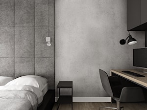 Mieszkanie w Katowicach - Mała z biurkiem sypialnia, styl nowoczesny - zdjęcie od KOCHAN wnętrza
