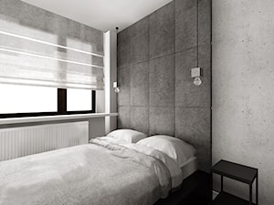 Mieszkanie w Katowicach - Mała szara sypialnia, styl nowoczesny - zdjęcie od KOCHAN wnętrza