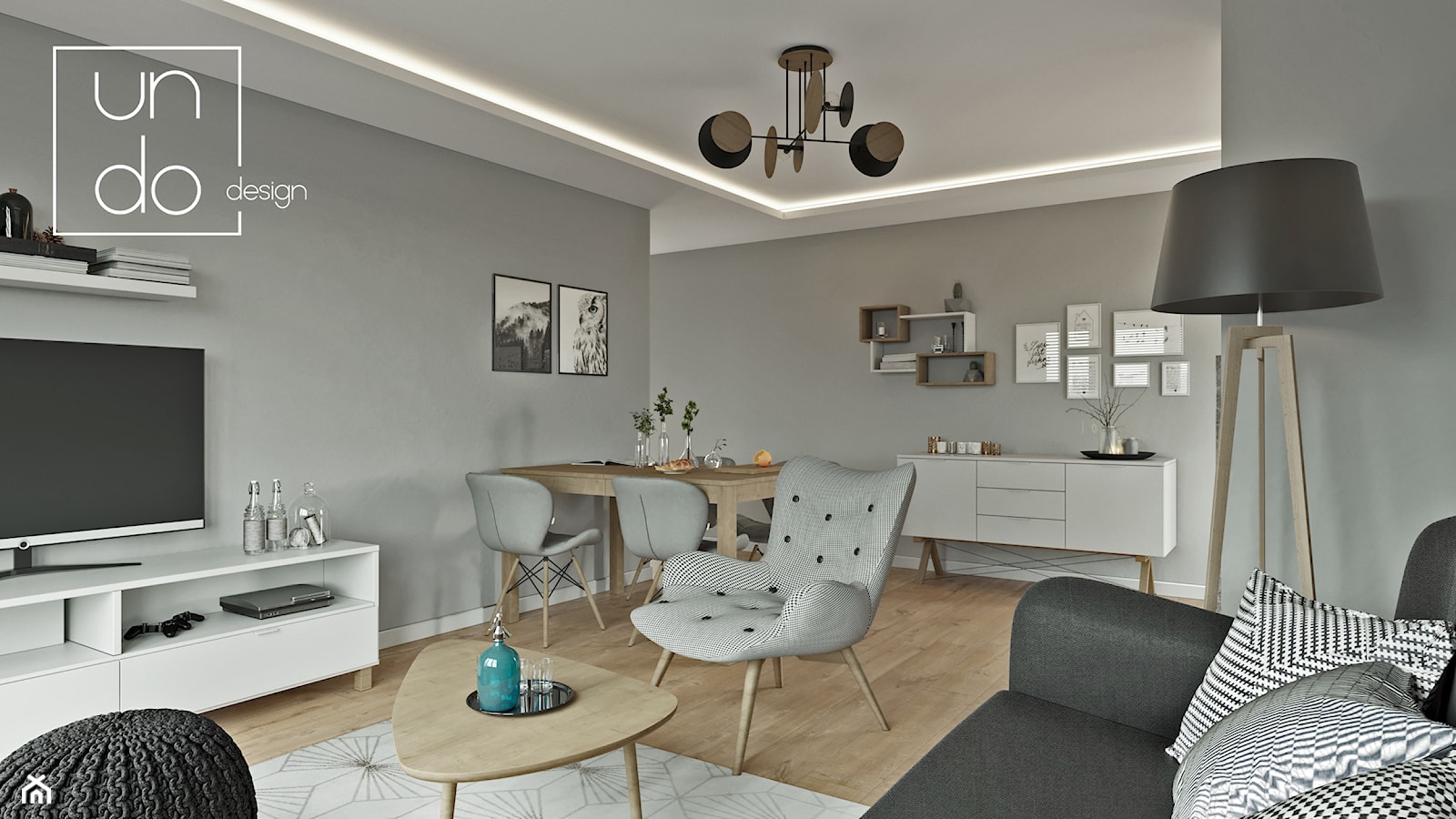 Skandynawski salon - zdjęcie od Undo Design - Homebook