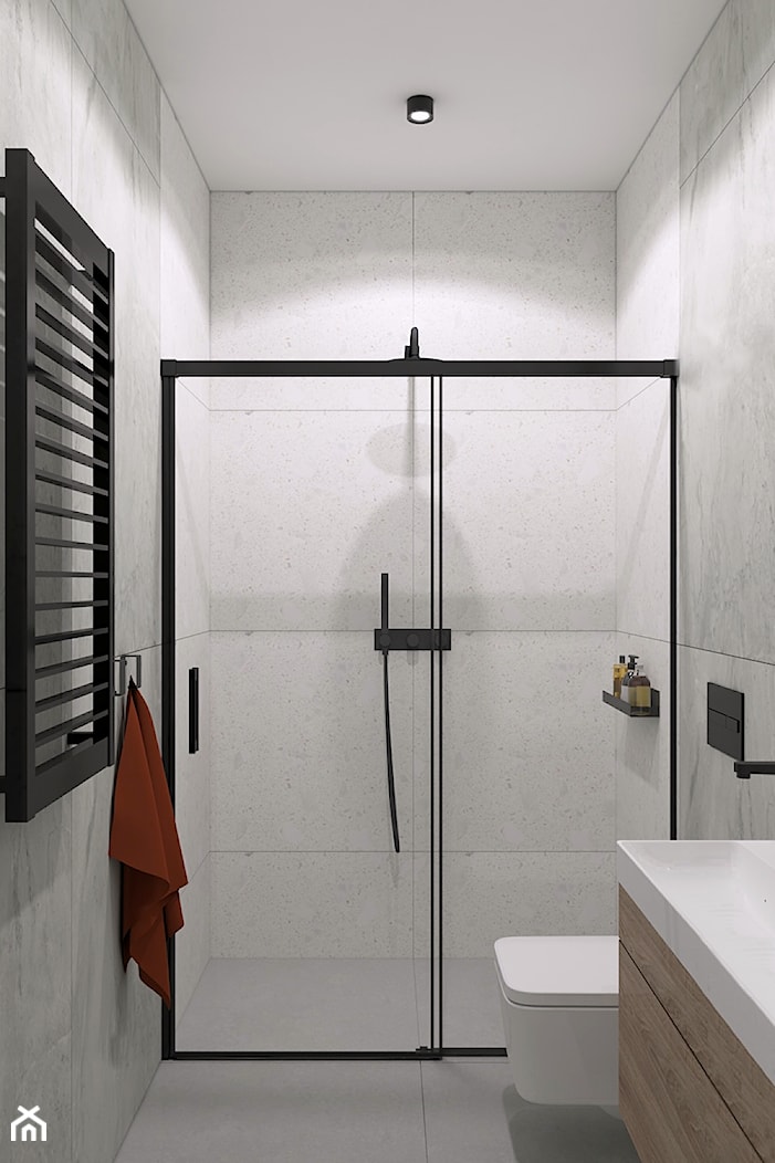 Mała łazienka z prysznicem - zdjęcie od MACZ Architektura - Homebook