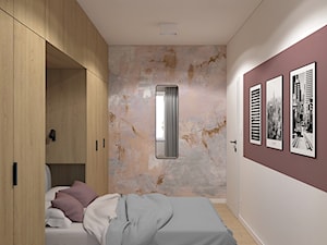 Mieszkanie z dodatkiem koloru - Sypialnia, styl minimalistyczny - zdjęcie od MACZ Architektura