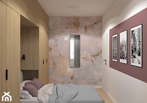Mieszkanie z dodatkiem koloru - Sypialnia, styl minimalistyczny - zdjęcie od MACZ Architektura