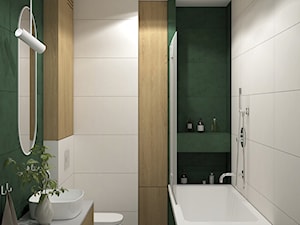 Zielona łazienka - zdjęcie od MACZ Architektura