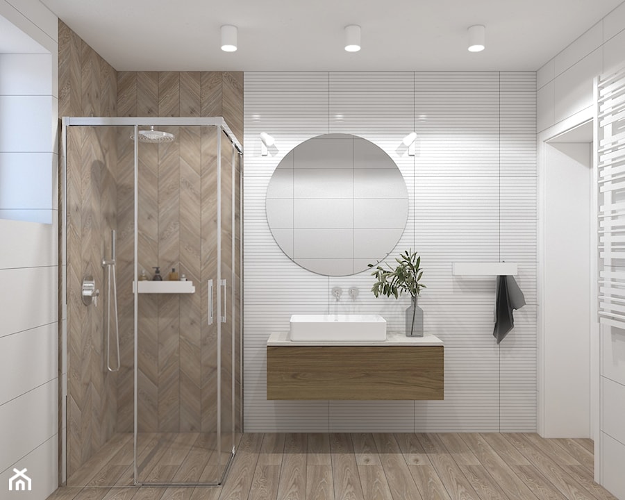 Biała łazienka - zdjęcie od MACZ Architektura