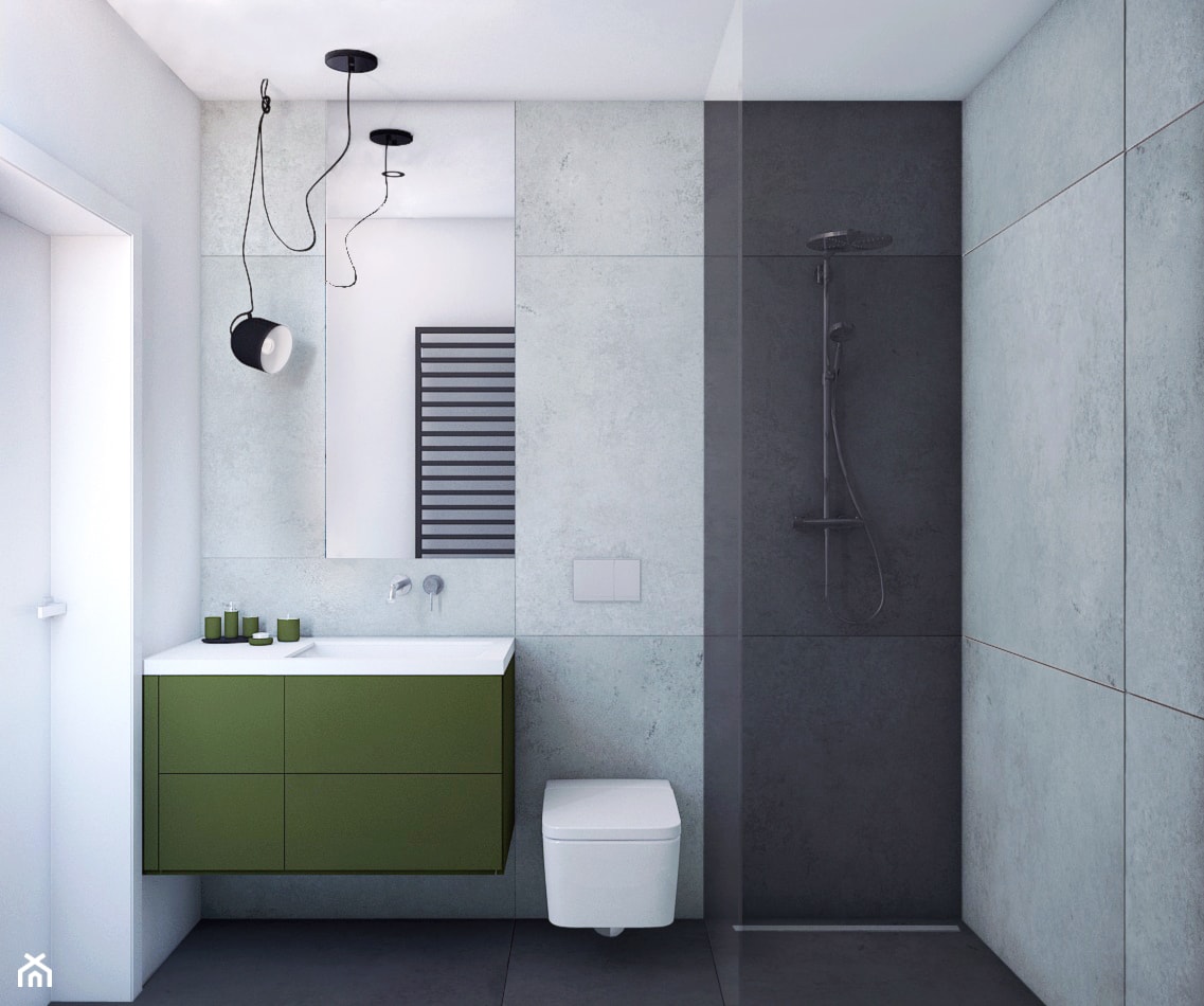 Minimalistyczna łazienka - zdjęcie od MACZ Architektura - Homebook