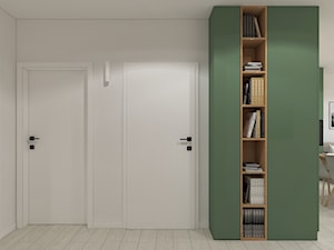 Przedpokój z zieloną szafą - zdjęcie od MACZ Architektura