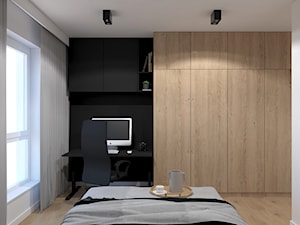 Czarna sypialnia - zdjęcie od MACZ Architektura