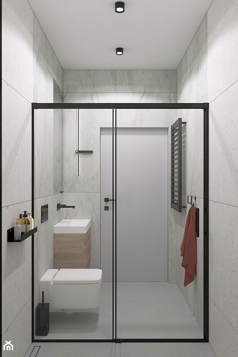 Szara łazienka - zdjęcie od MACZ Architektura