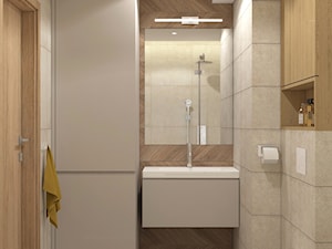 Beżowa łazienka - zdjęcie od MACZ Architektura