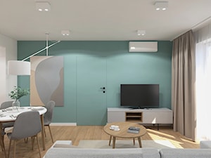 Salon z kolorem - zdjęcie od MACZ Architektura