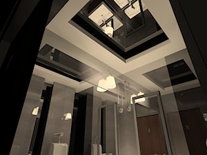 Czarna toaleta w stylu klubowym - Łazienka, styl glamour - zdjęcie od Design Square